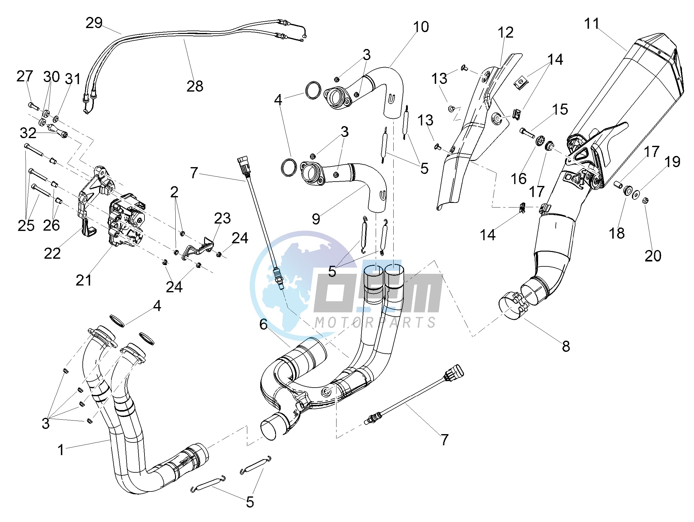 Exhaust pipe I