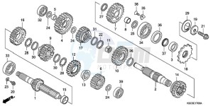 CRF250X9 Australia - (U) drawing TRANSMISSION