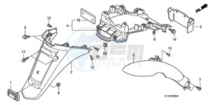 PES1509 Europe Direct - (ED / 2ED) drawing REAR FENDER