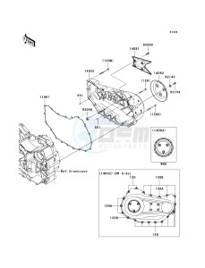 VN 1700 A [VULCAN 1700 VOYAGER] (9FA) A9FA drawing RIGHT ENGINE COVER-- S- -