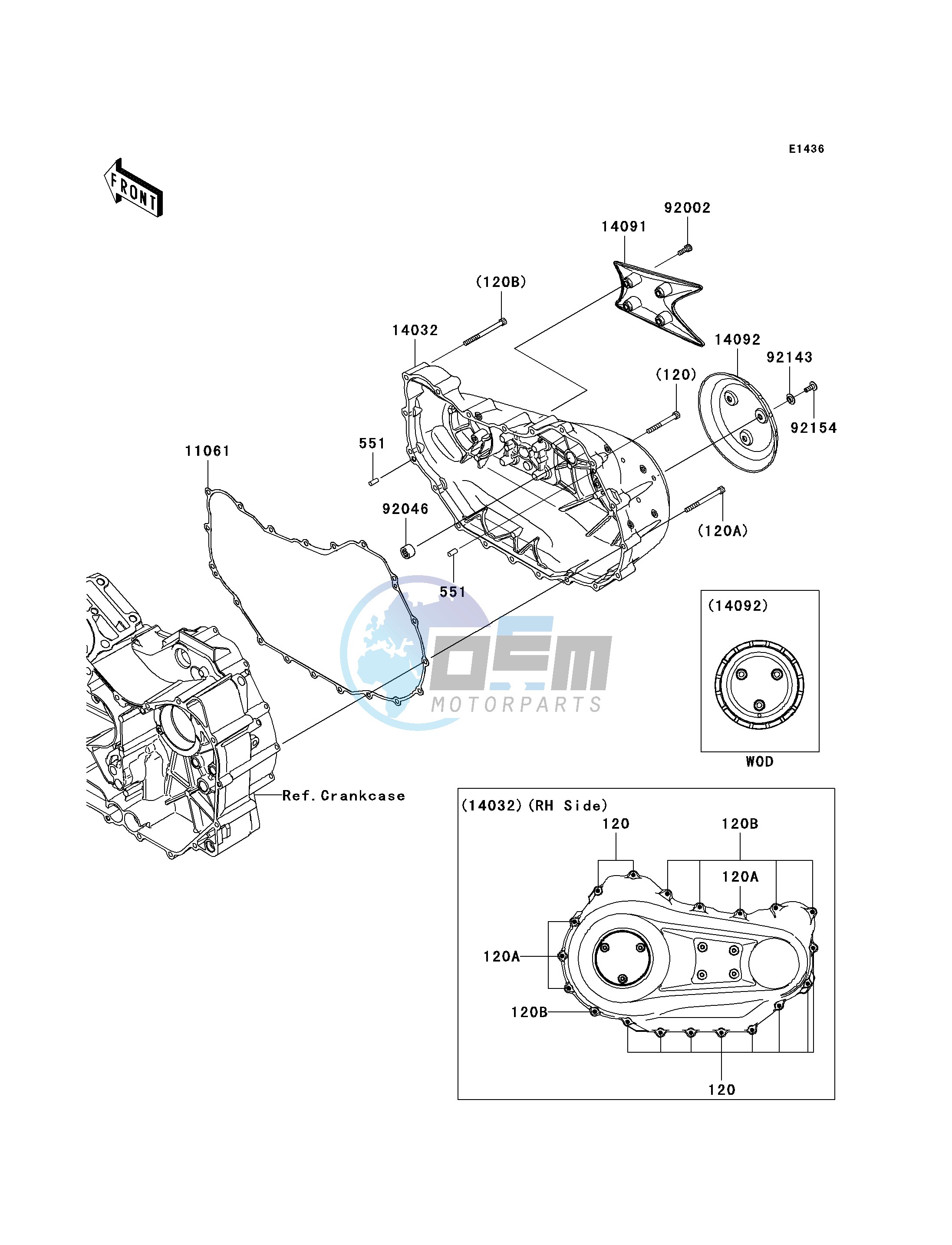 RIGHT ENGINE COVER-- S- -