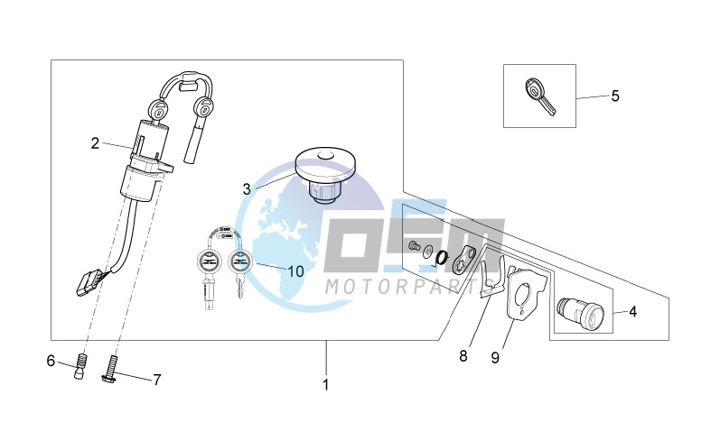 Lock hardware kit