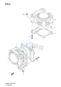 DL 650 V-STROM EU-UK drawing CYLINDER