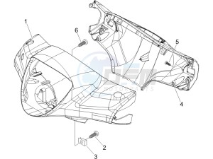 Liberty 125 4t Delivery e3 Single drawing Handlebars coverages