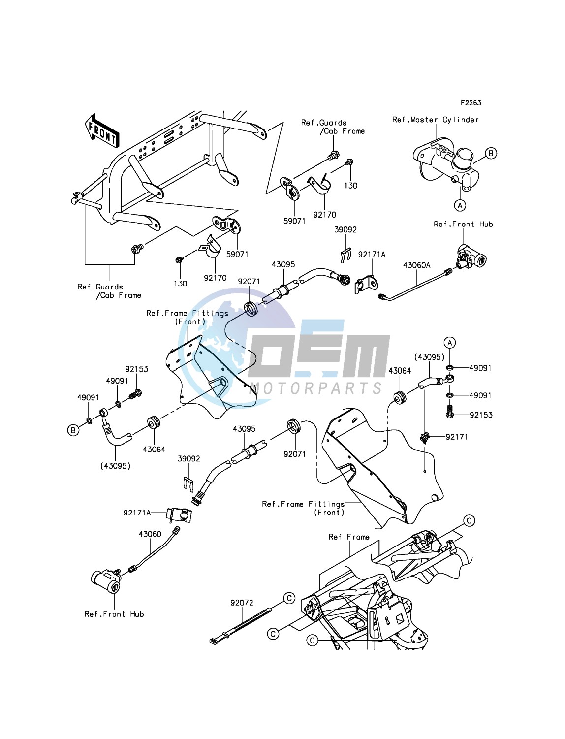 Front Brake Piping