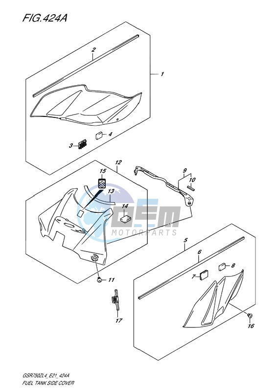 FUEL TANK SIDE COVER