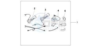 CB600F2 HORNET S drawing GRIP HEATER SS/ON-OF