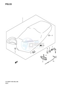 DL1000 (E3-E28) V-Strom drawing SEAT