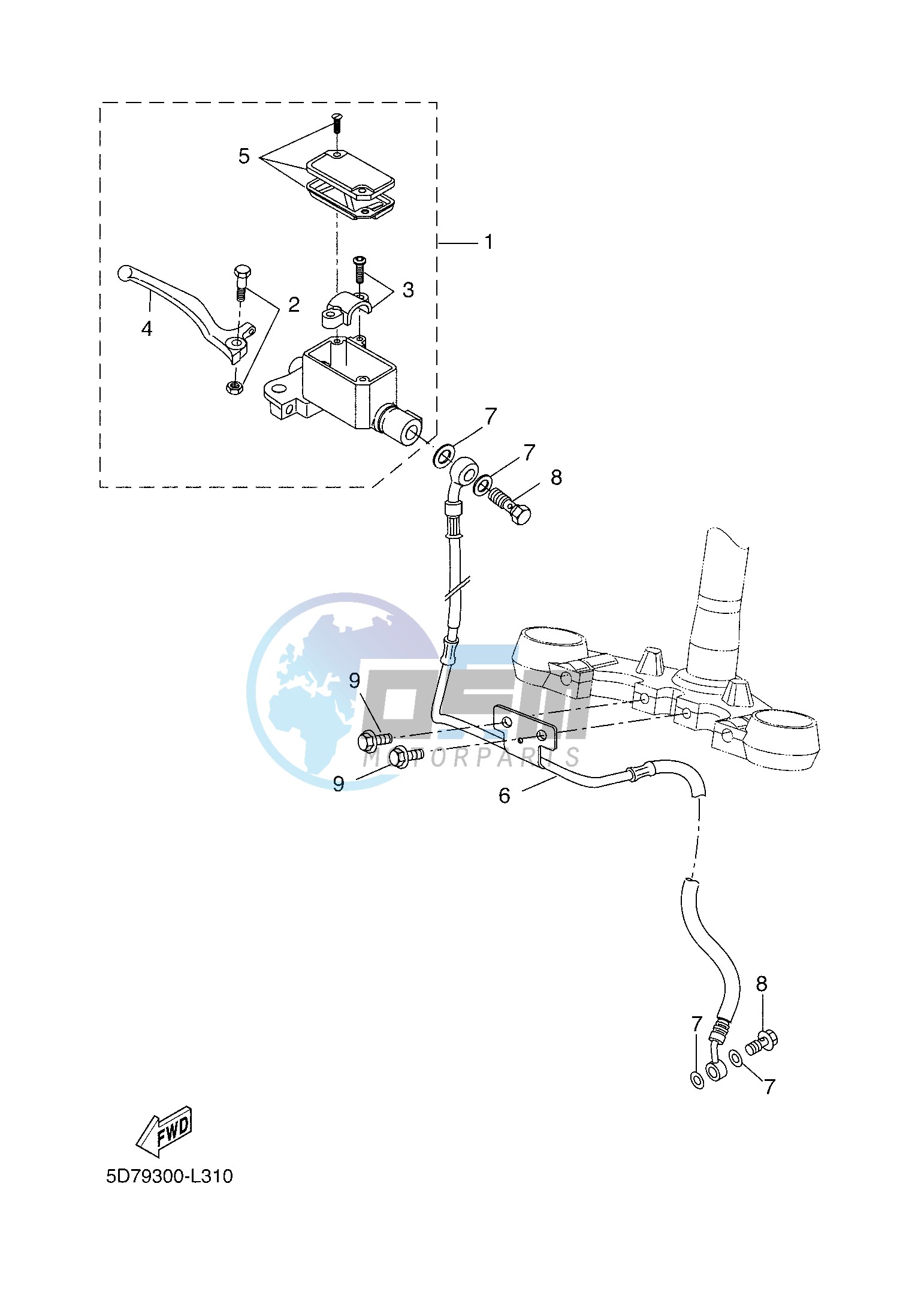 FRONT MASTER CYLINDER