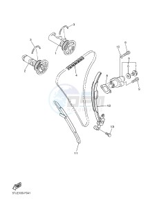 WR450F (1DXD 1DXB 1DXC 1DXE) drawing CAMSHAFT & CHAIN