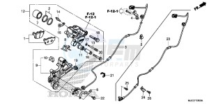 CB650FAH 2ED - (2ED) drawing REAR BRAKE CALIPER