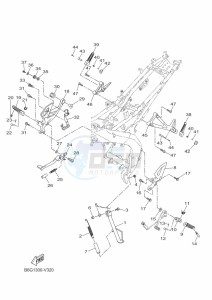 MT-125 MTN125-A (B6G2) drawing STAND & FOOTREST