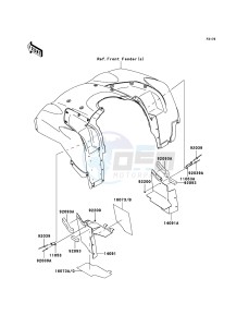 KVF750 4x4 KVF750A6F EU GB drawing Flap