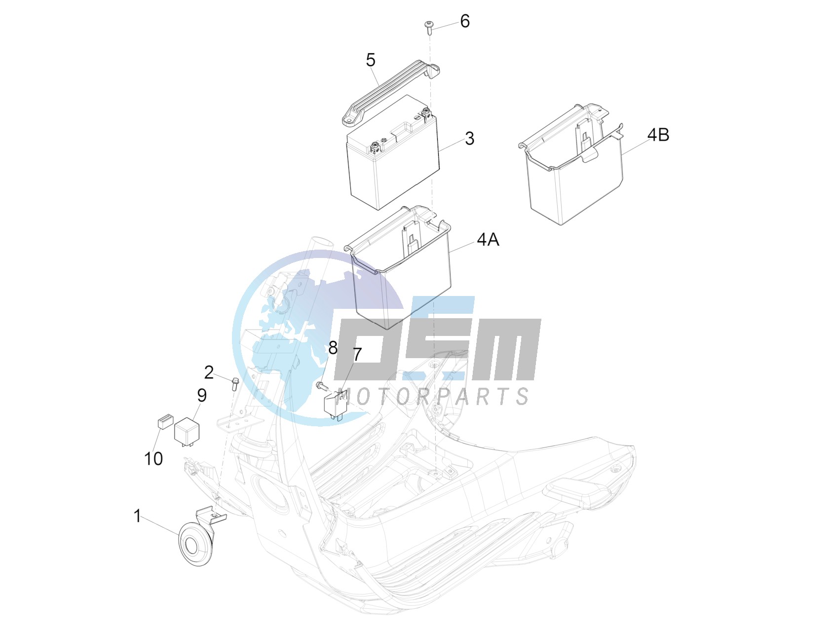 Remote control switches - Battery - Horn