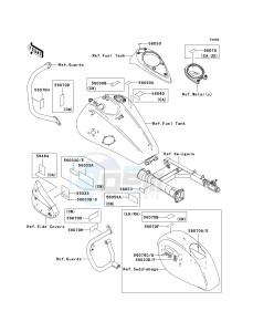 VN 1600 D [VULCAN 1600 NOMAD] (D6F-D8FA) D6F drawing LABELS