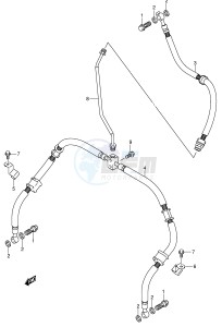 LT-Z250 (E28-E33) drawing FRONT BRAKE HOSE