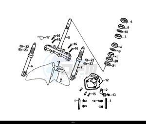 JET 14 (45 KM/H) (XC05W1-EU) (E4) (L8-M0) drawing STEERING STEM FRONT CUSHION