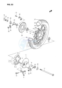 DS80 (E3) drawing REAR WHEEL