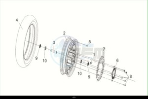 CRUISYM a 300 (LV30W2Z1-EU) (M2) drawing FR. WHEEL