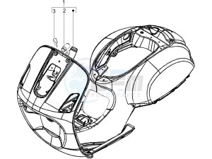 LX 150 4T E3 drawing Frame - bodywork