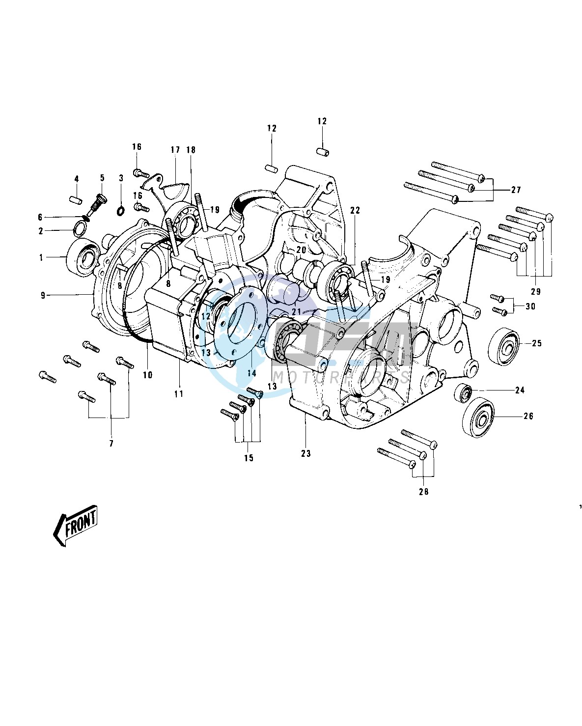 CRANKCASE -- KD100-M1_M2- -