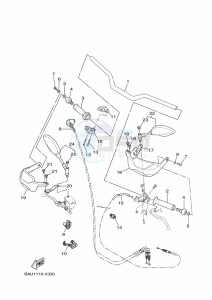 XTZ690 TENERE 700 (BMB9) drawing STEERING HANDLE & CABLE