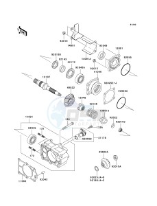 KAF 620 R [MULE 4010 TRANS4X4] (R9F-RAFA) R9F drawing BEVEL GEAR CASE