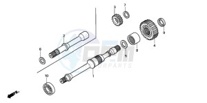 TRX350FM FOURTRAX drawing FINAL SHAFT