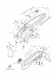 YZ125 (B4XE) drawing FENDER