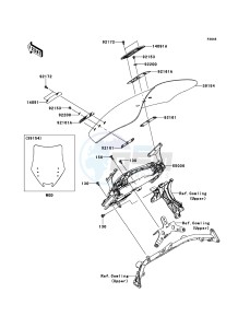 1400GTR_ABS ZG1400CDF FR GB XX (EU ME A(FRICA) drawing Windshield