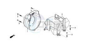 SGX50S drawing FAN COVER/SHROUD