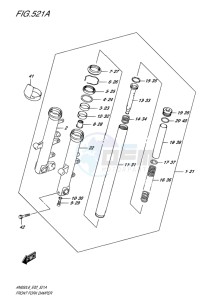 AN650Z ABS BURGMAN EXECUTIVE EU-UK drawing FRONT FORK DAMPER