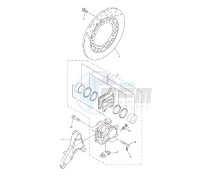 XJR 1300 drawing REAR BRAKE CALIPER