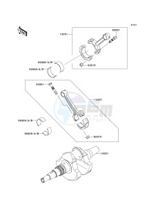 KSV 700 B [KFX 700] (B6F-B9F) B8F drawing CRANKSHAFT