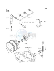 KRF 750 F [TERYX 750 4X4 NRA OUTDOORS] (F8F) C9FA drawing IGNITION SYSTEM