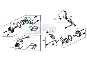 HUSKY - 125 cc drawing FLASHER LIGHT