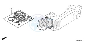 SH125C drawing GASKET KIT A