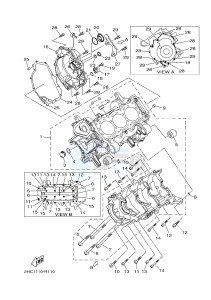 YXZ1000ES YXZ10YMSH YXZ1000R EPS SPECIAL EDITION (2HCF) drawing CRANKCASE