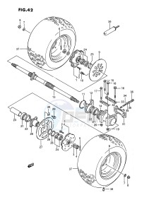 LT250R (E1) drawing REAR WHEEL