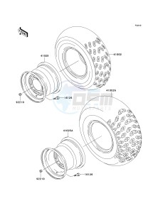 KLF 300 [BAYOU 300] (B15-B17) [BAYOU 300] drawing WHEELS_TIRES