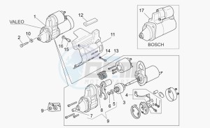 Breva V 1100 IE IE drawing Starter motor