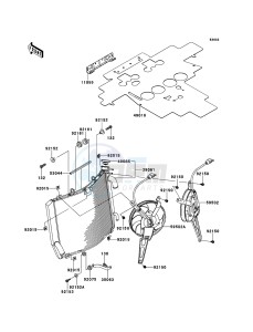 1400GTR_ABS ZG1400CEF FR GB XX (EU ME A(FRICA) drawing Radiator