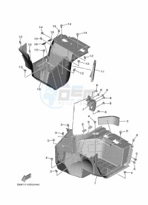 YXE850EN YX85EPAL (BAN6) drawing STAND & FOOTREST