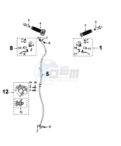 DJANGO 50 4TYA O drawing BRAKING SYSTEM