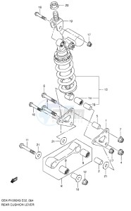 GSX-R1000 drawing REAR CUSHION LEVER