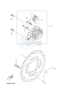 YP125R X-MAX125 X-MAX125 (2ABG 2ABG) drawing REAR BRAKE CALIPER