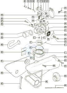 QUADRO_25-45kmh_Y-K1 50 Y-K1 drawing Carburettor-intake silencer