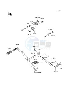 VN900_CLASSIC VN900B7F GB XX (EU ME A(FRICA) drawing Gear Change Mechanism