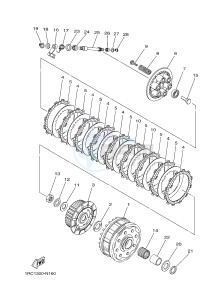 MT09A MT-09 ABS 900 (2DRR) drawing CLUTCH