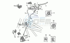 California III 1000 Carburatori Carenato Carburatori Carenato drawing Front master cilinder